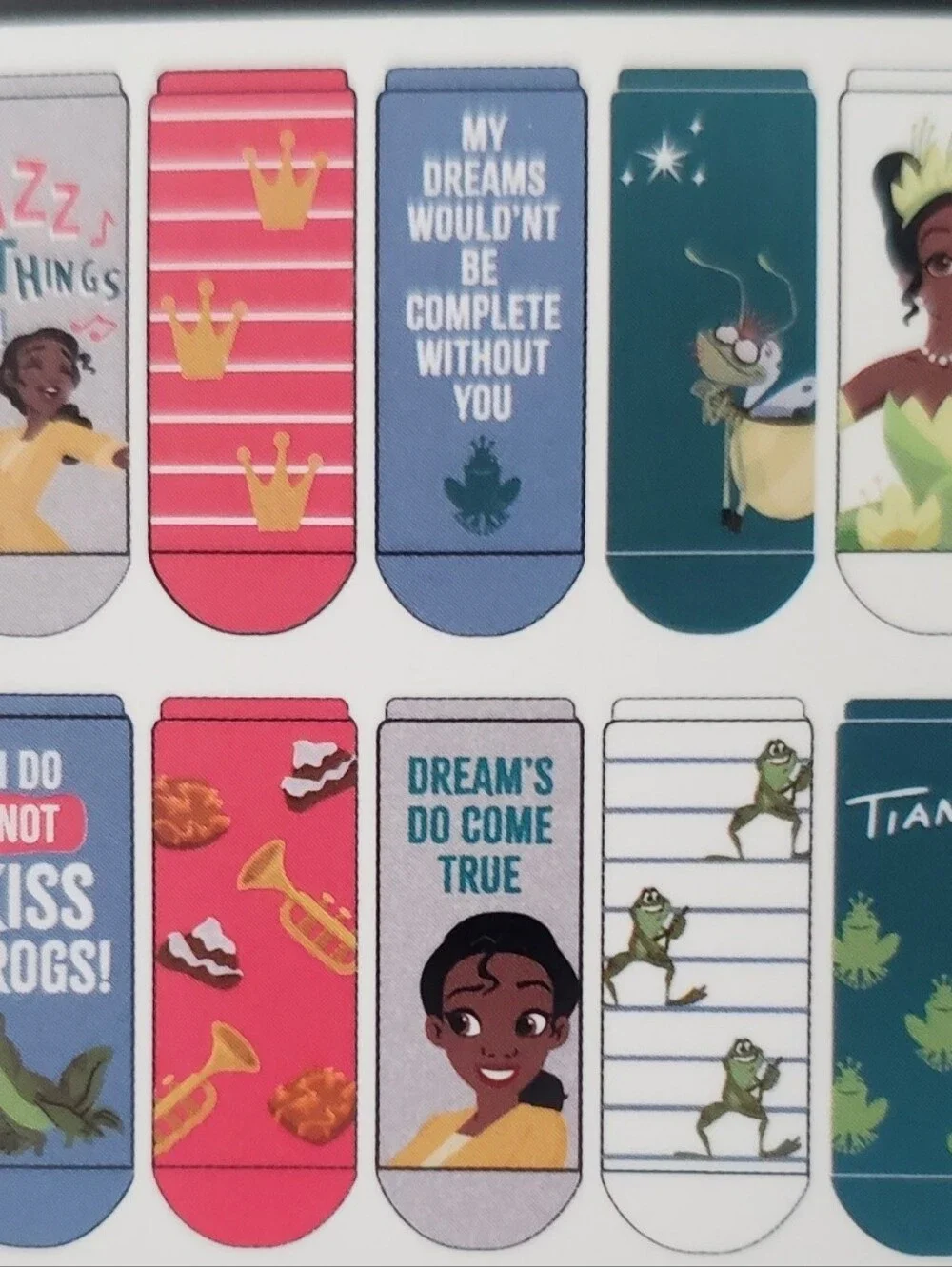 New Disney Princess 10 PAIRS Low Cut Socks Size 4-10 Adult Unisex